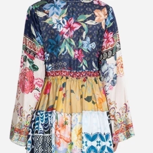 Johnny Was silk Dunas dress NWT - Picture 9 of 16